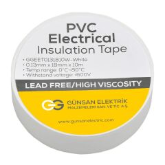 İZOLE BANT GÜNSAN BEYAZ