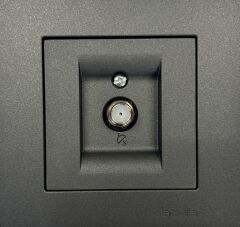 ARVİA KAREN METALİK SİYAH UYDU PRİZİ (F KONNEKTÖR) MODÜL