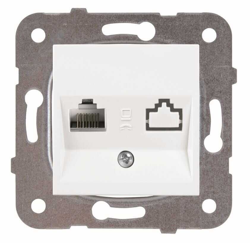 VİKO KARRE BEYAZ NUMERİS TELEFON PRİZİ MEKANİZMA