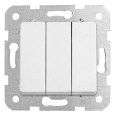 VİKO KARRE BEYAZ ÜÇLÜ ANAHTAR MEKANİZMA