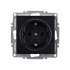 ARVİA KAREN METALİK SİYAH TOPRAKLI PRİZ