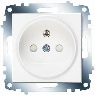 VİKO KARRE BEYAZ UPS TOPRAKLI PRİZ MEKANİZMA