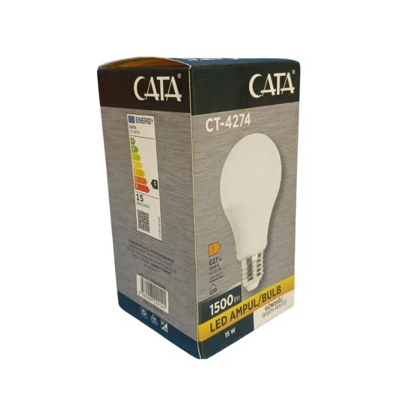 CATA 15W CT-4274G LED AMPUL (E27) (GÜNIŞIĞI) CATA 15W CT-4274G LED AMPUL (E27) (GÜNIŞIĞI)
