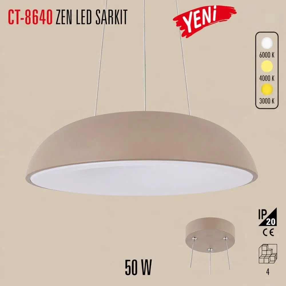 CATA 50W CT-8640 ZEN LED SARKIT (6000K-4000K-3000K) CATA 50W CT-8640 ZEN LED SARKIT (6000K-4000K-3000K)