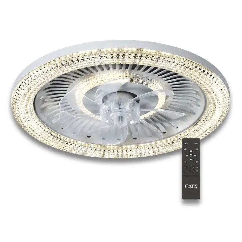CATA KRİSTAL LED FANLI TAVAN ARMATÜR CT-3012