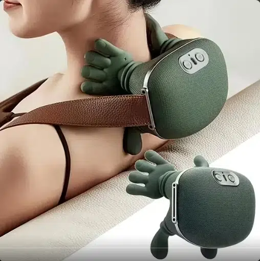 ISITMALI EL ŞEKİLLİ GERÇEK EL HİSSİYATLI OVMALI ŞARJLI MASAJ ALETİ BOYUN SIRT BACAK OMUZ