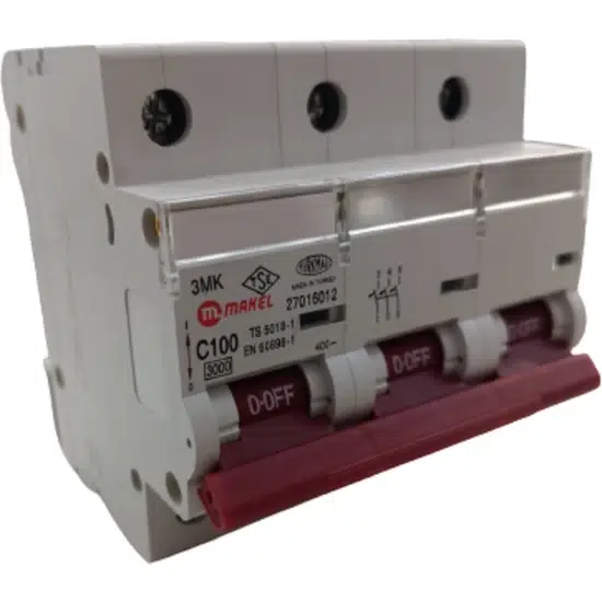 MAKEL 100A 3 KUTUPLU 10KA SİGORTA