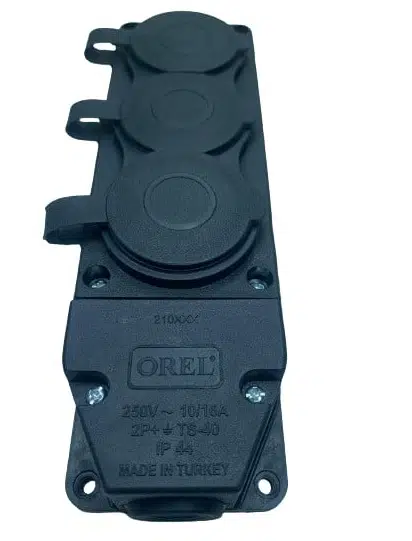 OREL KAUÇUK MONOFAZE ÜÇLÜ GRUP PRİZ