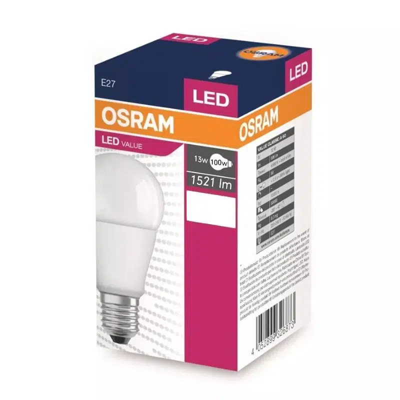 OSRAM 13W LED AMPUL BEYAZ IŞIK (865 E27) OSRAM 13W LED AMPUL BEYAZ IŞIK (865 E27)
